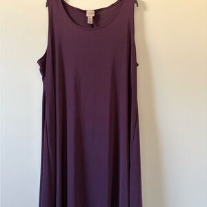 Chico's Easy Wear Purple Midi Dress